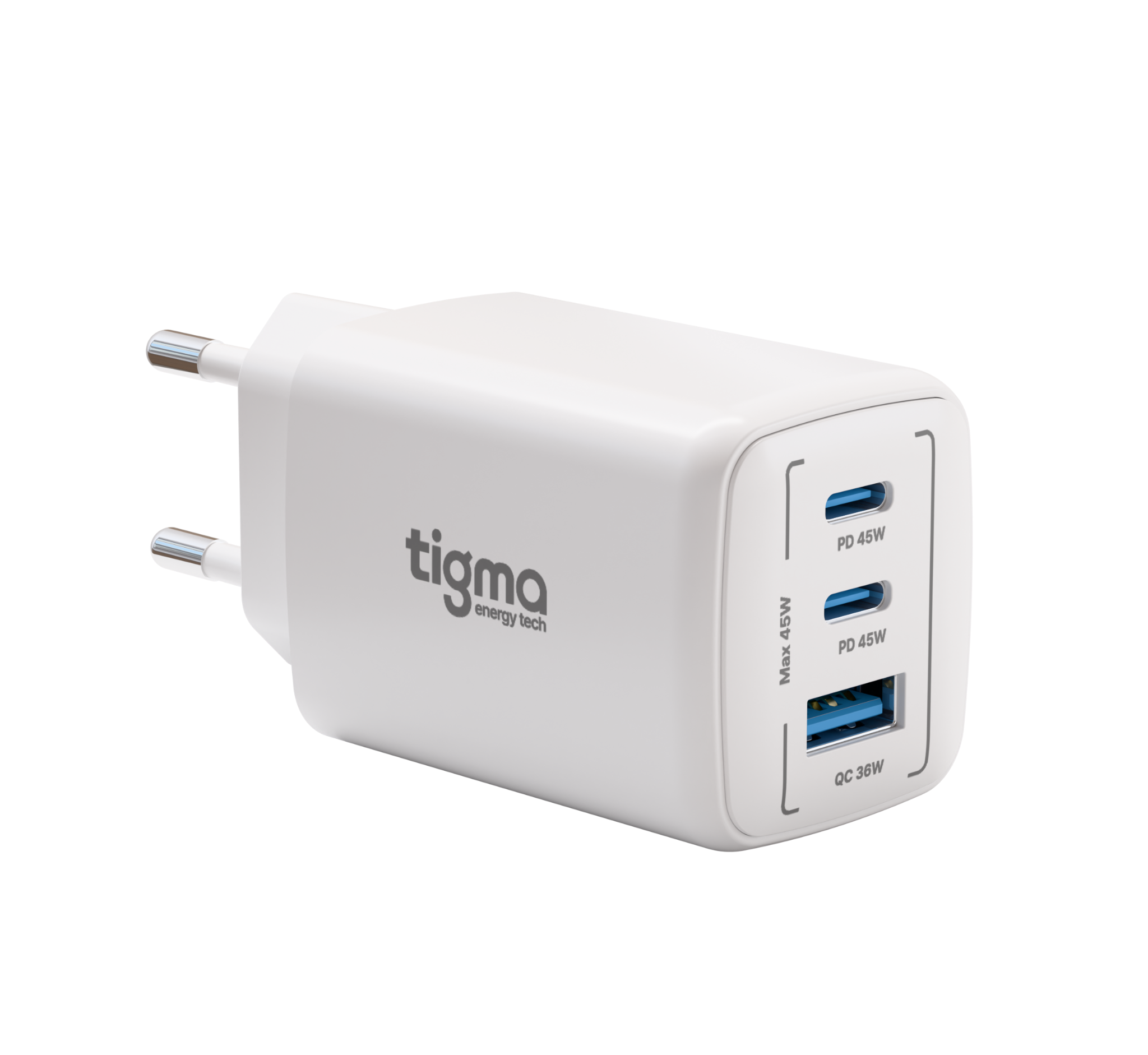 TIGMA 45W充電器 斜め